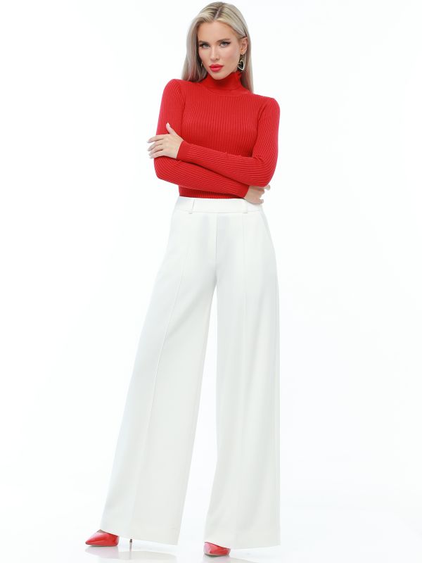 Pants Wide Openings, white