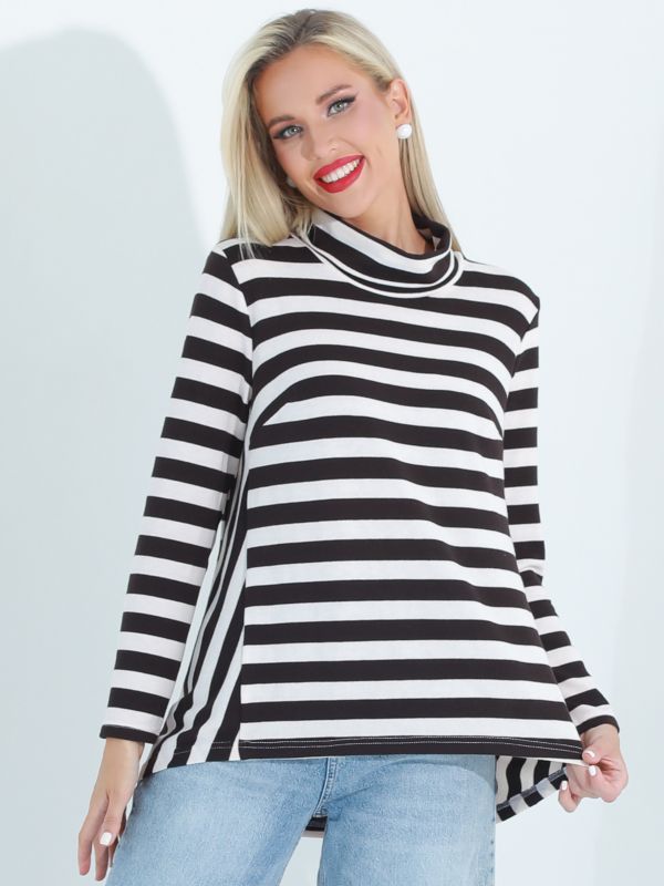 Longsleeve A-silhouette in stripes